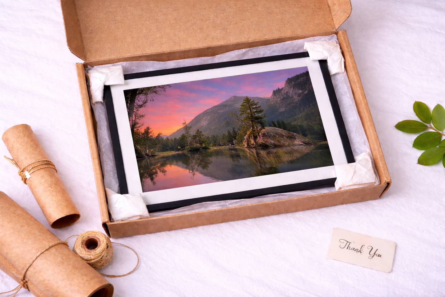 Bavarian Alps Sunset Lake Framed Print – German Landscape Wall Art