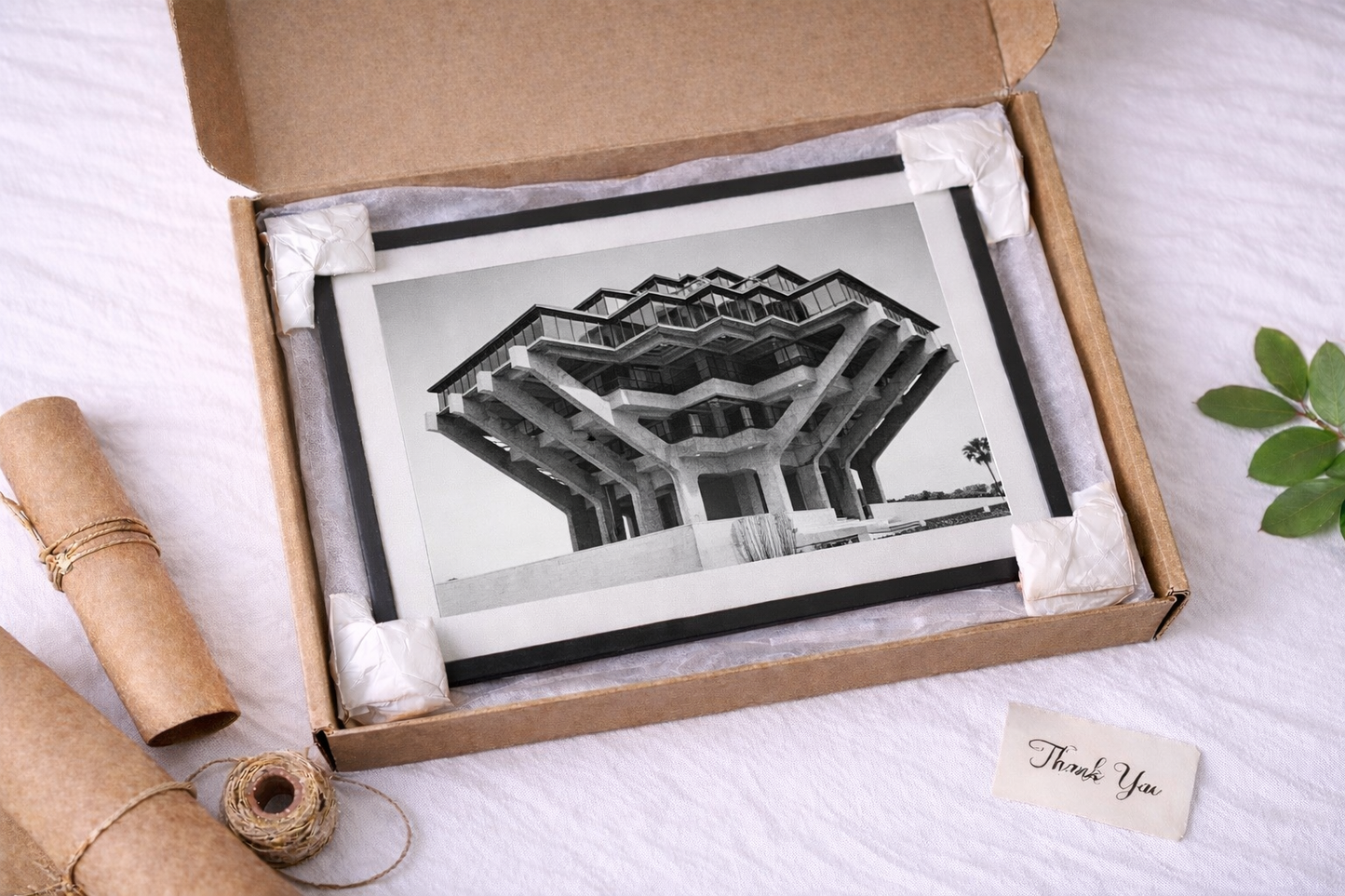 Brutalist Architecture Framed Print – Modern Black & White Wall Art