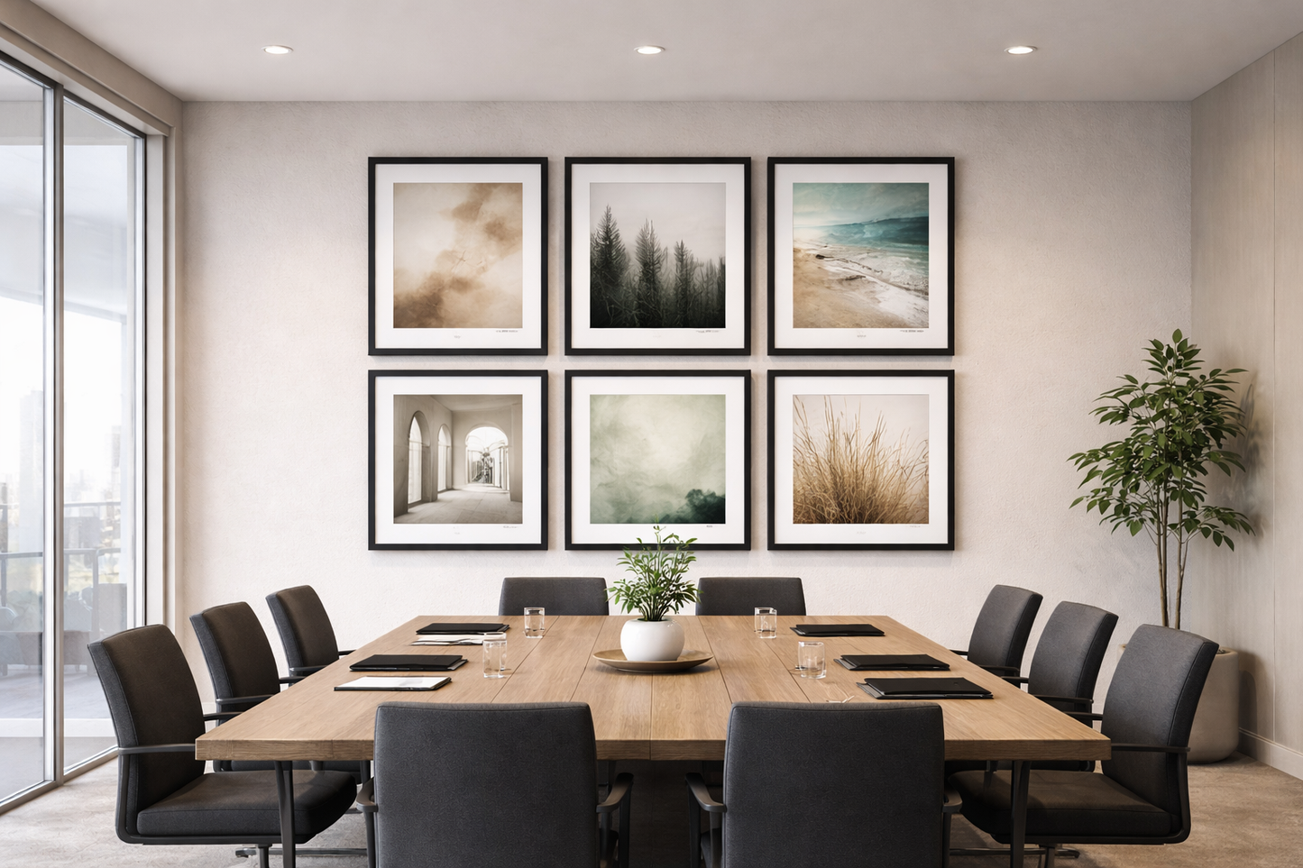 Office Starter Pack – Framed Wall Art Set for Offices & Workspaces