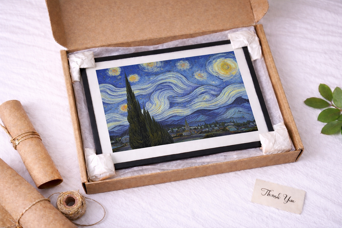 Starry Night Framed Print – Iconic Van Gogh Wall Art