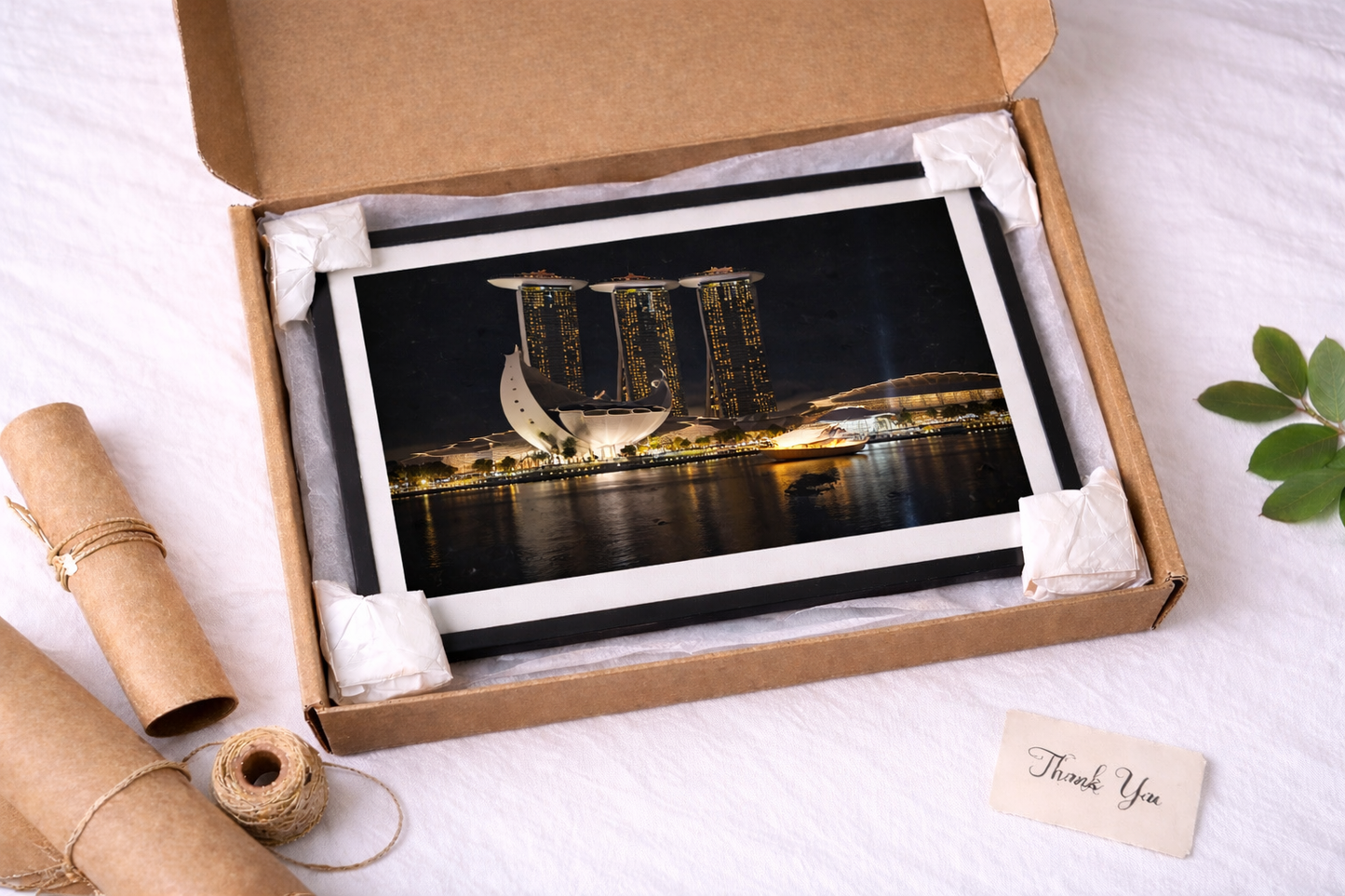 Marina Bay Sands Framed Print – Luxury Singapore Night Skyline Wall Art