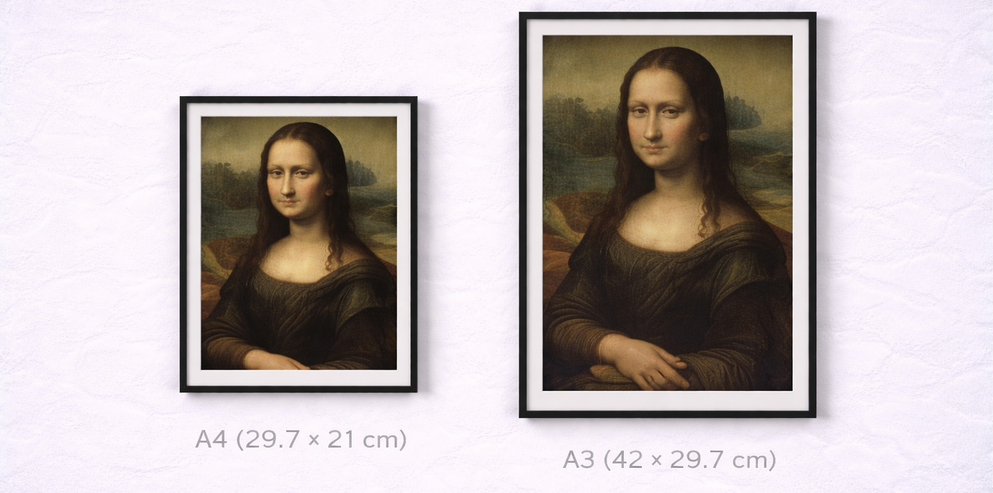Mona Lisa Framed Print – Timeless Museum-Style Wall Art