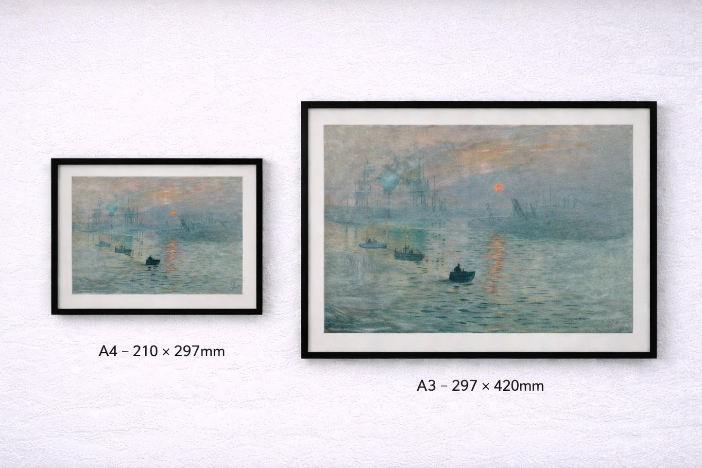 Impression, Sunrise Framed Print – Monet Impressionist Wall Art