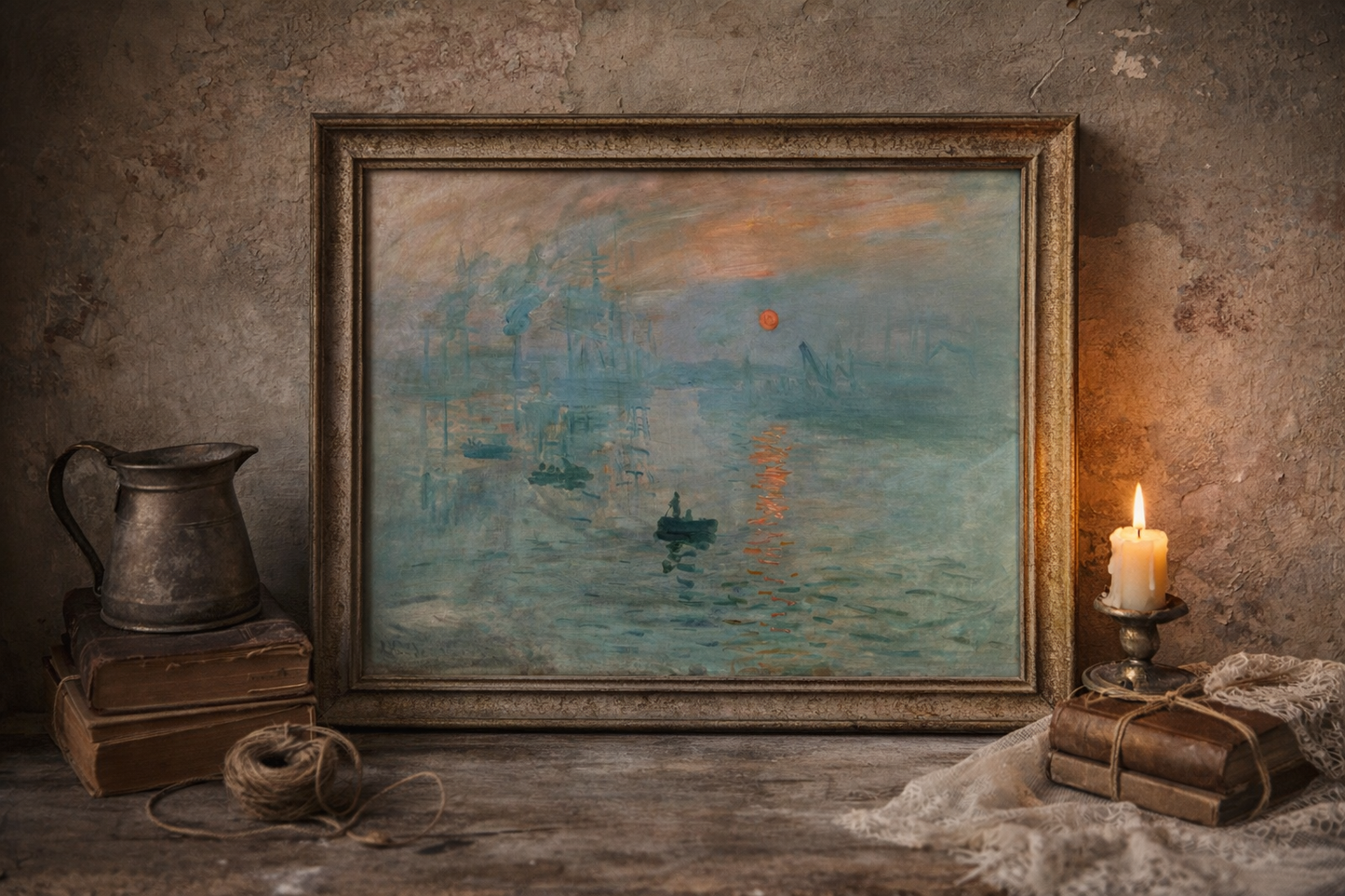 Impression, Sunrise Framed Print – Monet Impressionist Wall Art