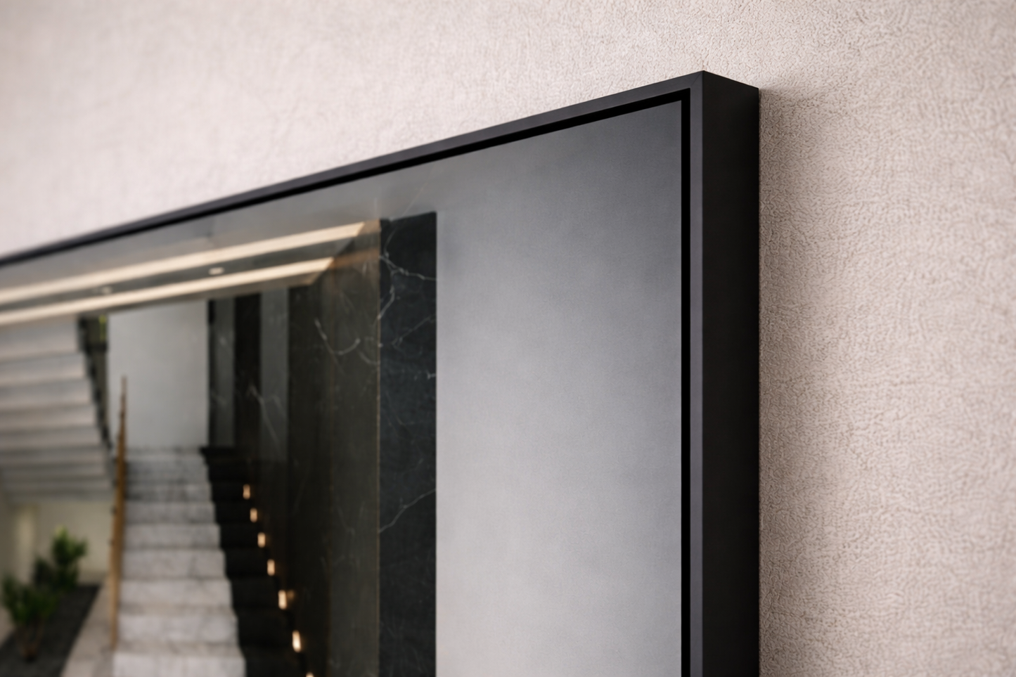 Modern Interior Architecture Framed Print – Minimal Neutral Wall Art
