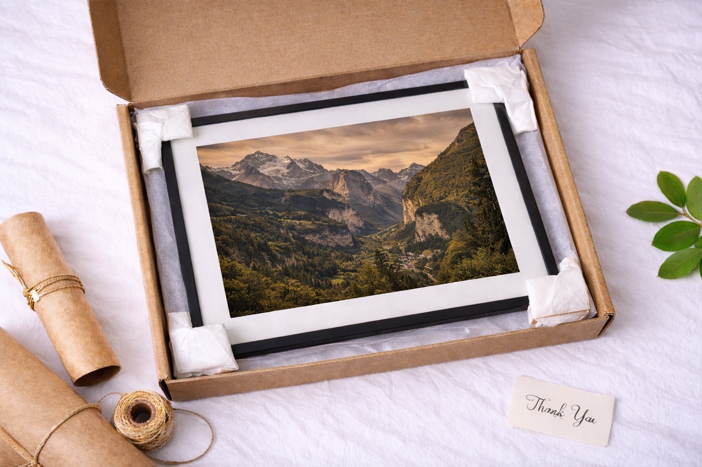 Lauterbrunnen Valley Framed Print – Swiss Alps Landscape Wall Art
