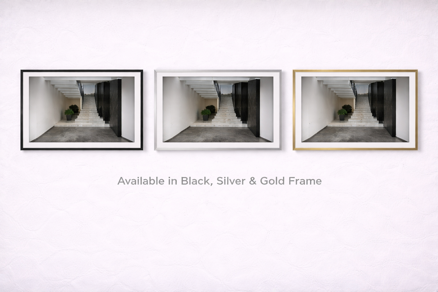 Modern Interior Architecture Framed Print – Minimal Neutral Wall Art