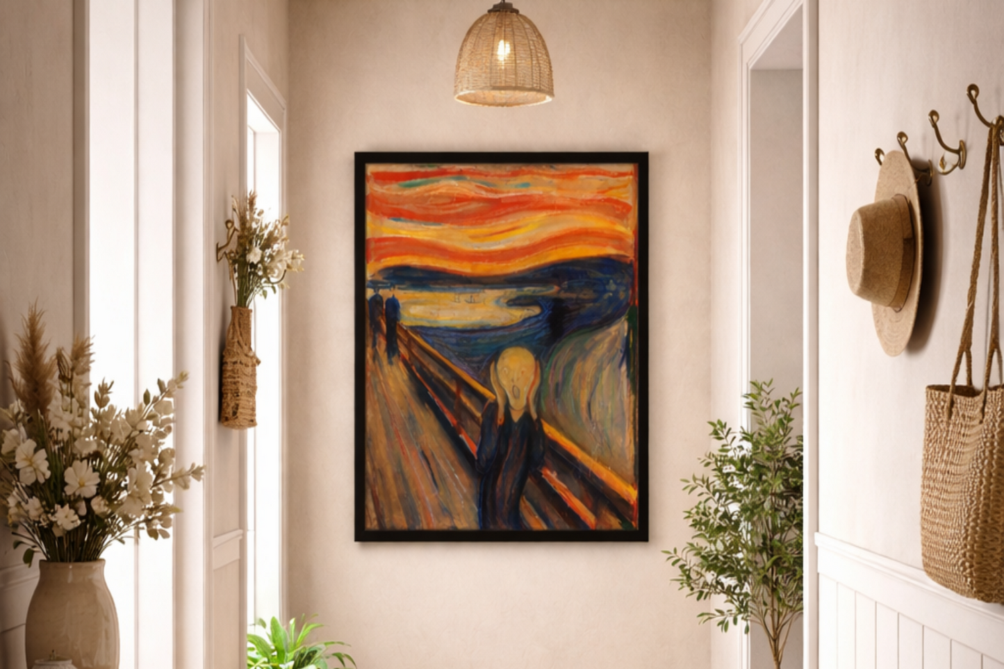 The Scream Framed Print – Iconic Expressionist Wall Art
