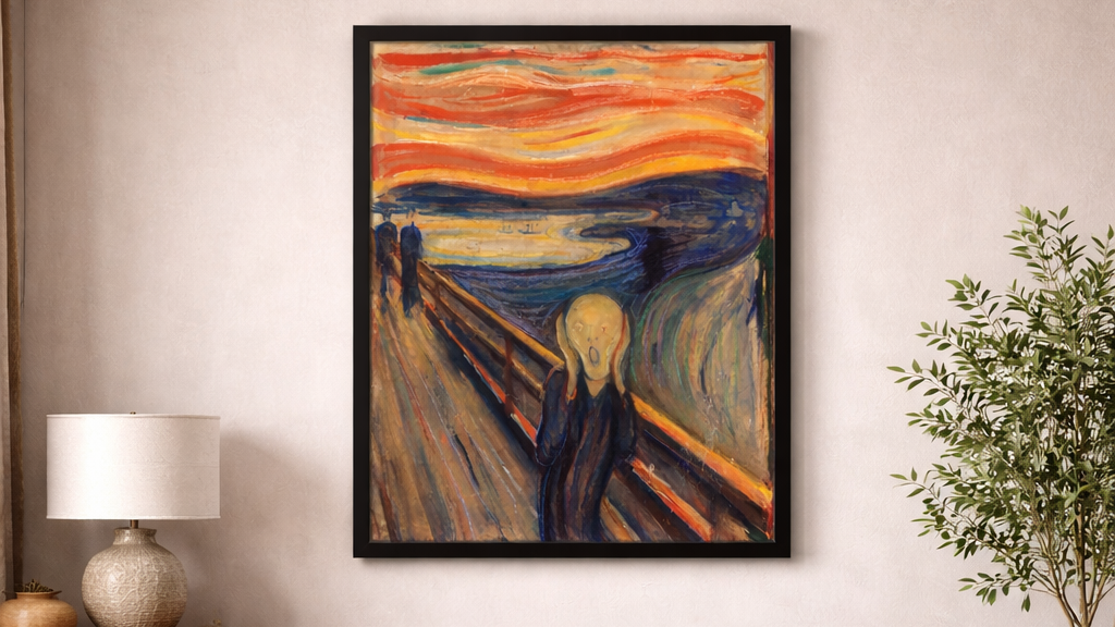 The Scream Framed Print – Iconic Expressionist Wall Art