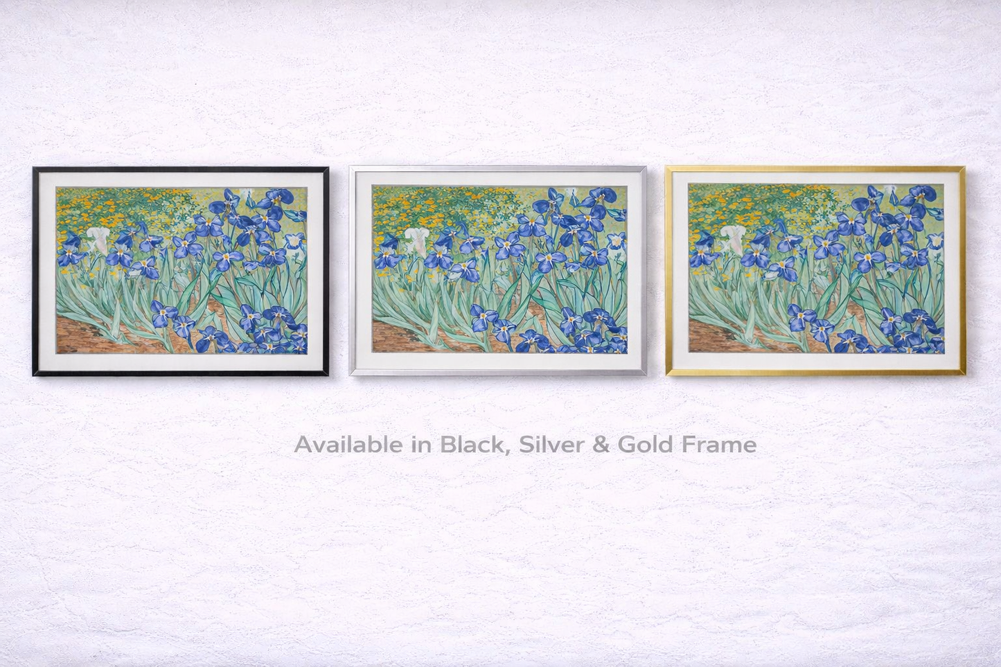 Irises Framed Print – Van Gogh Floral Wall Art