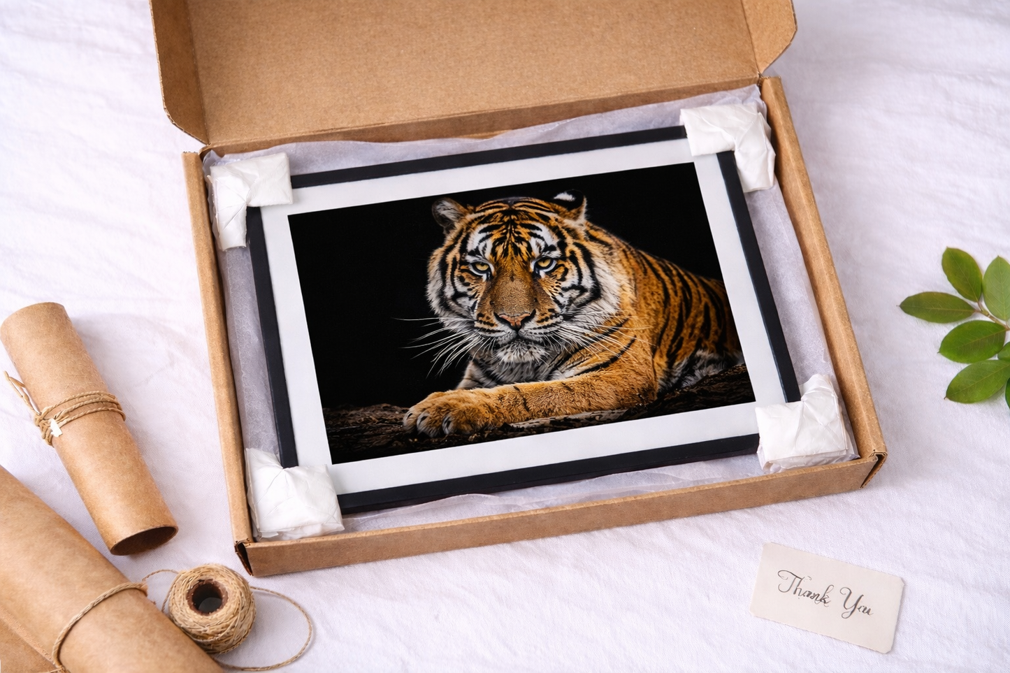 Tiger Framed Print – Luxury Wildlife Statement Wall Art
