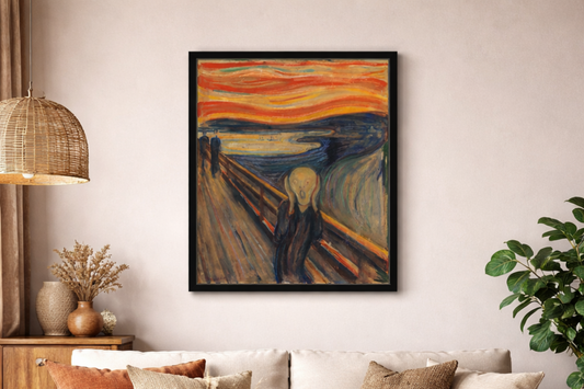 The Scream Framed Print – Iconic Expressionist Wall Art