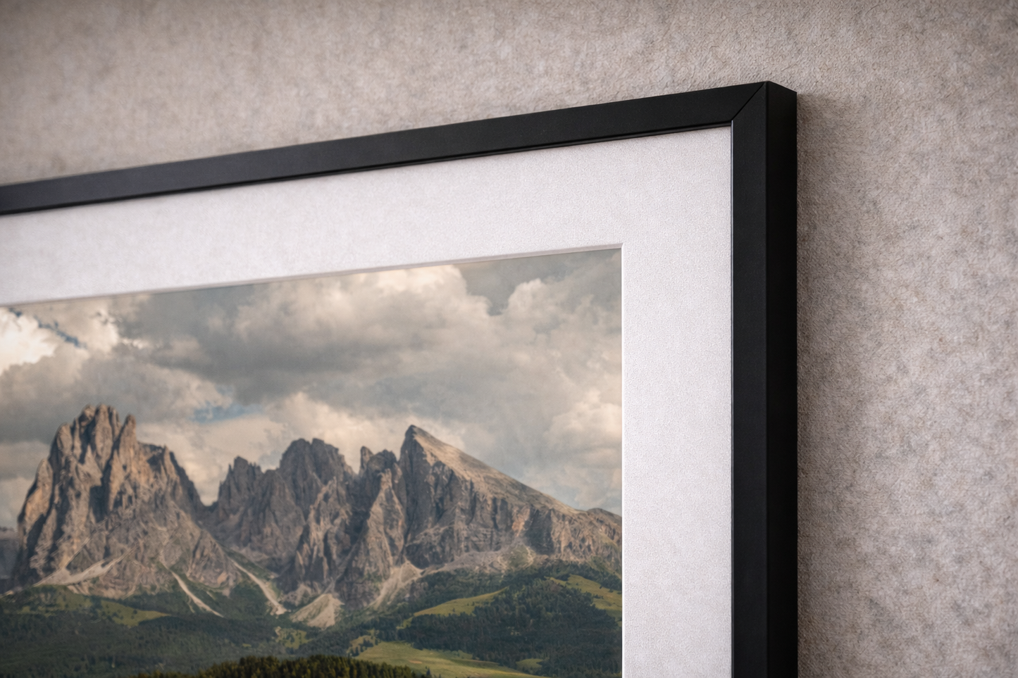 Dolomite Mountain Framed Print – Scenic Landscape Wall Art