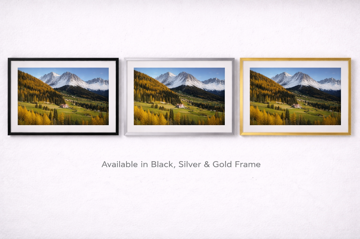 Dolomites Sunset Lake Framed Print – Italian Alpine Wall Art