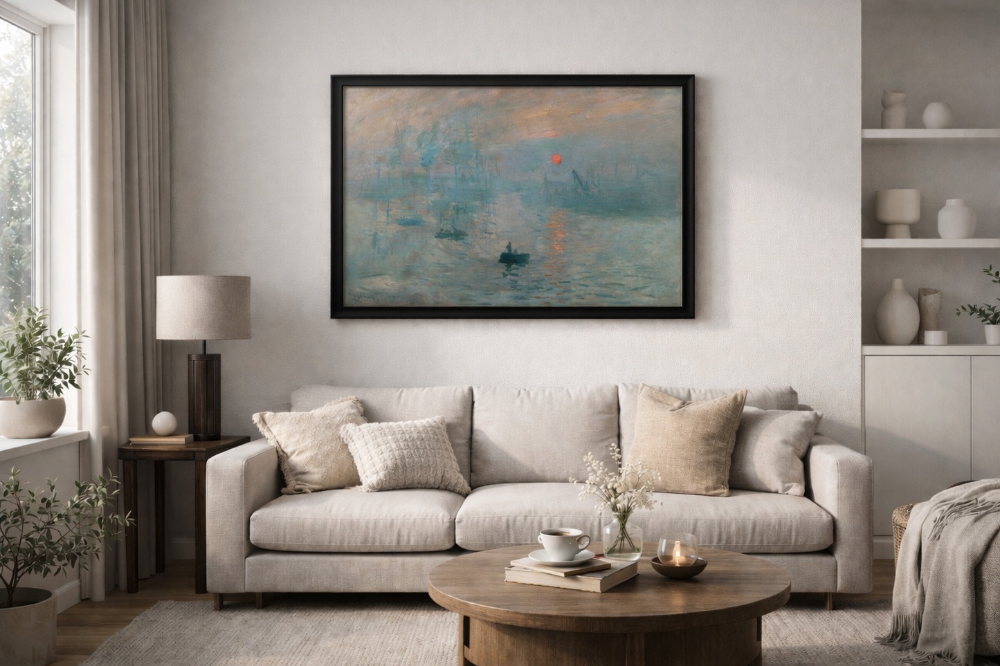 Impression, Sunrise Framed Print – Monet Impressionist Wall Art