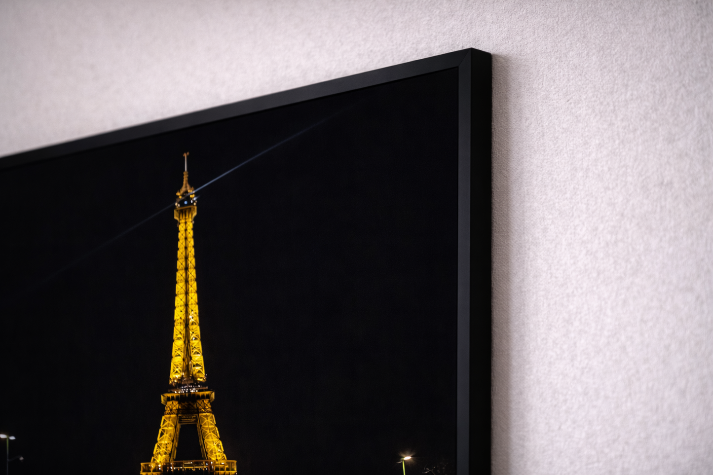 Paris Eiffel Tower Framed Print – Luxury Night City Wall Art