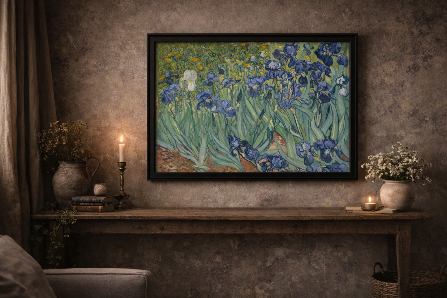 Irises Framed Print – Van Gogh Floral Wall Art