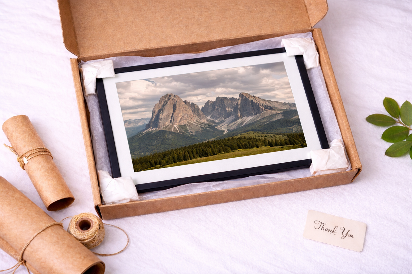 Dolomite Mountain Framed Print – Scenic Landscape Wall Art