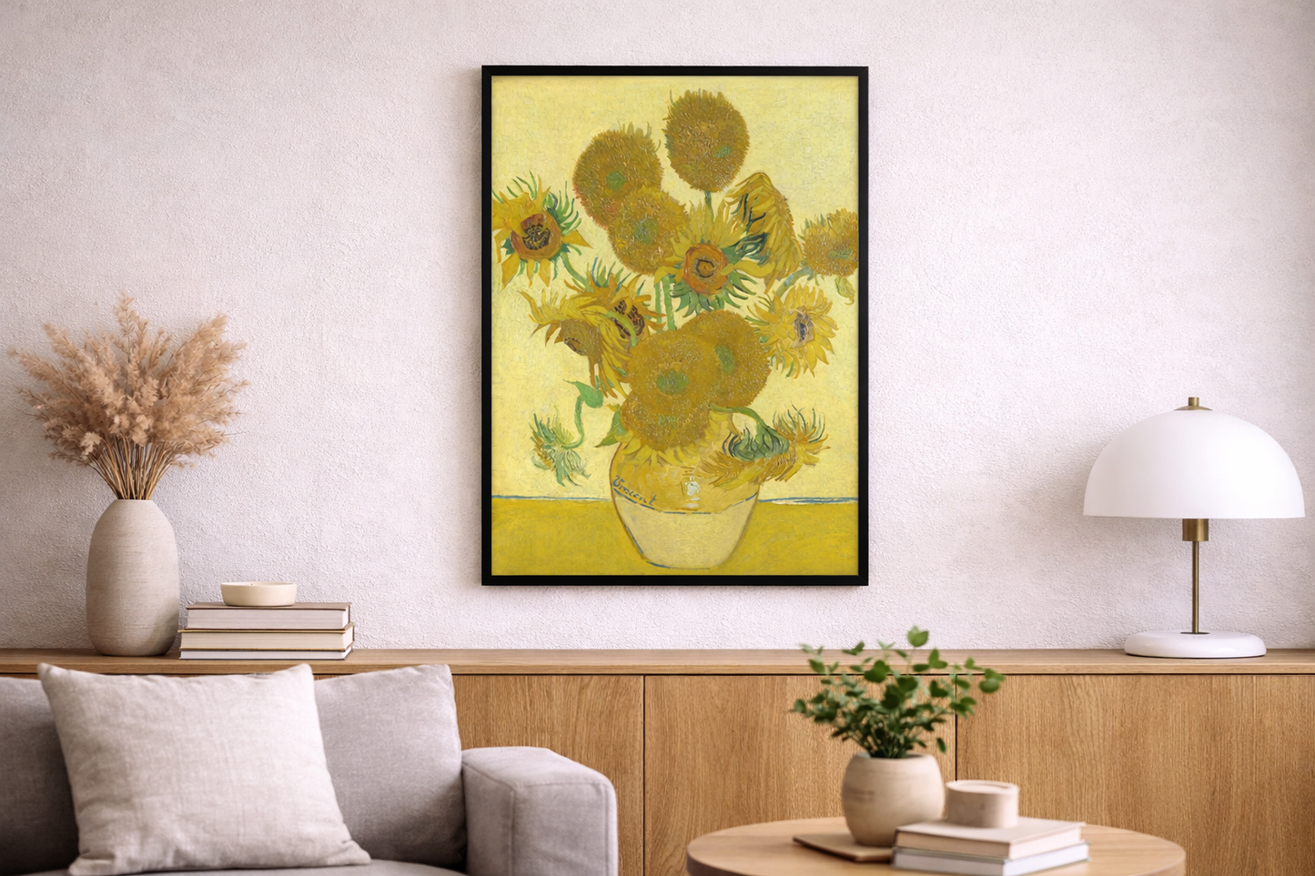 Sunflowers Framed Print – Van Gogh Floral Wall Art