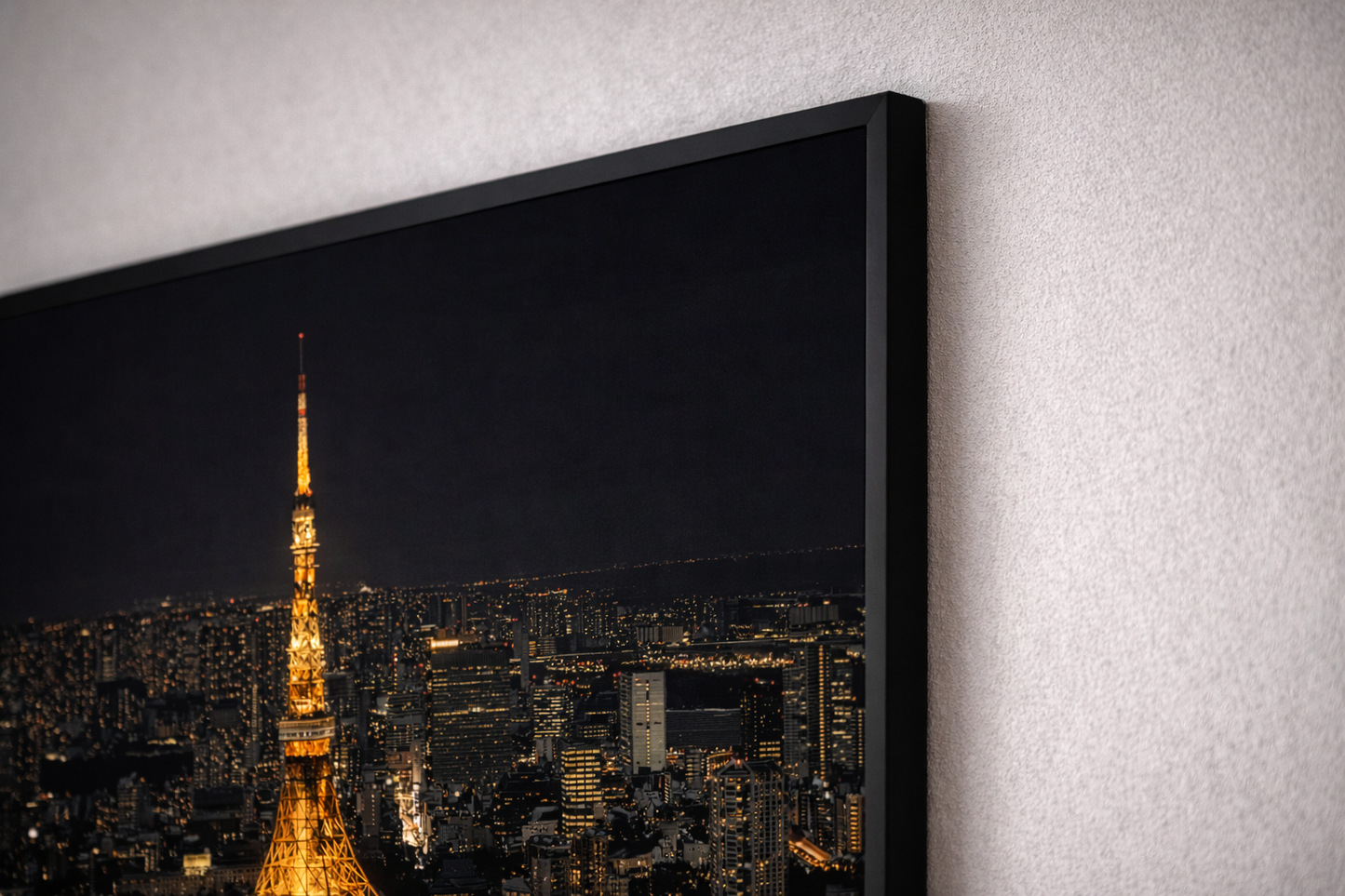 Tokyo Skyline Framed Print – Night City Wall Art with Tokyo Tower