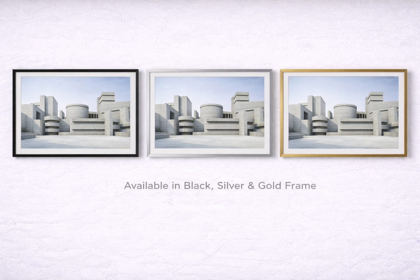 Minimalist Architecture Framed Print – Modern Neutral Wall Art