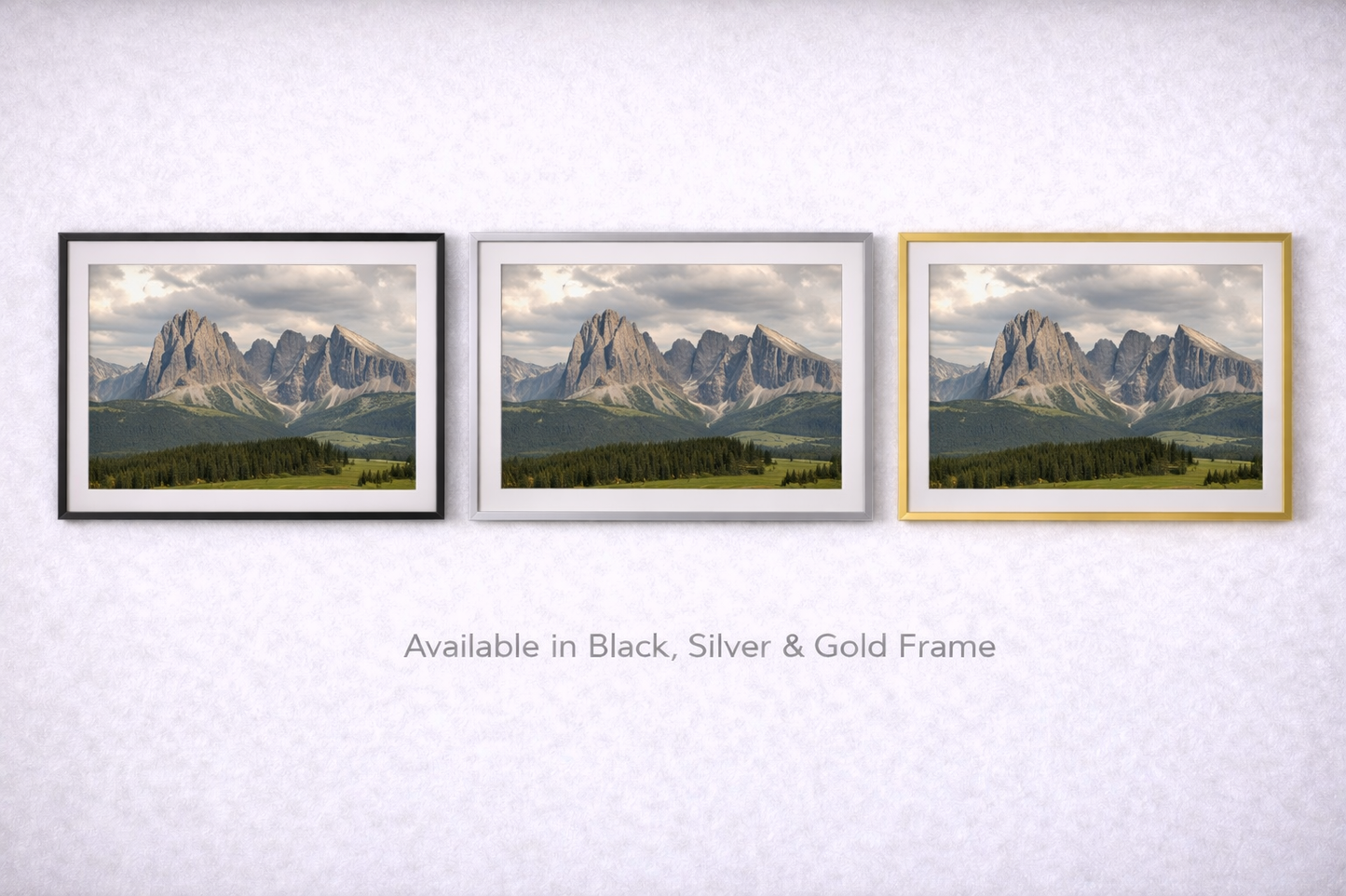 Dolomite Mountain Framed Print – Scenic Landscape Wall Art