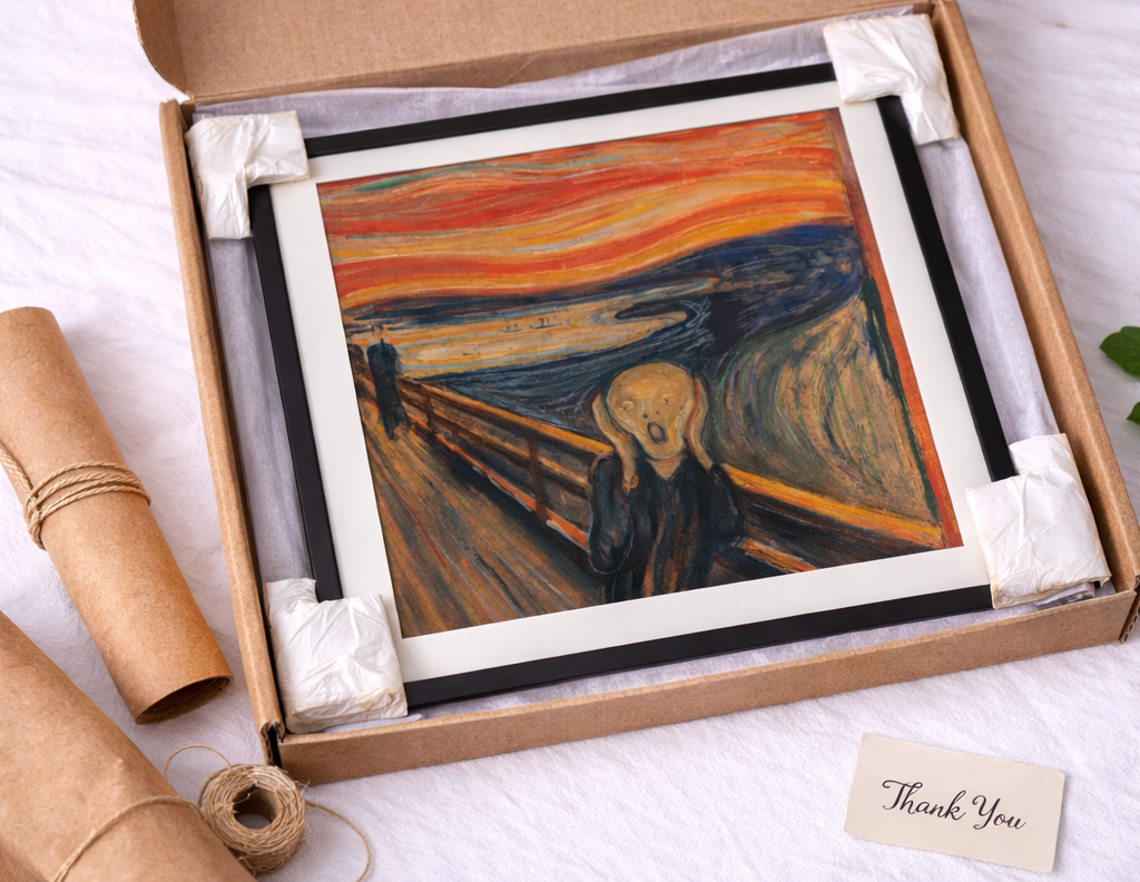 The Scream Framed Print – Iconic Expressionist Wall Art