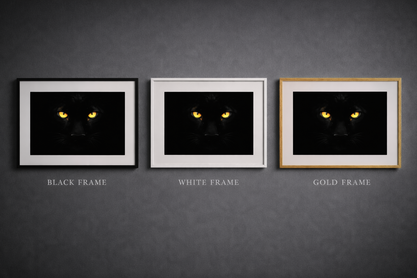 Black Panther Framed Print – Dark Luxury Animal Wall Art