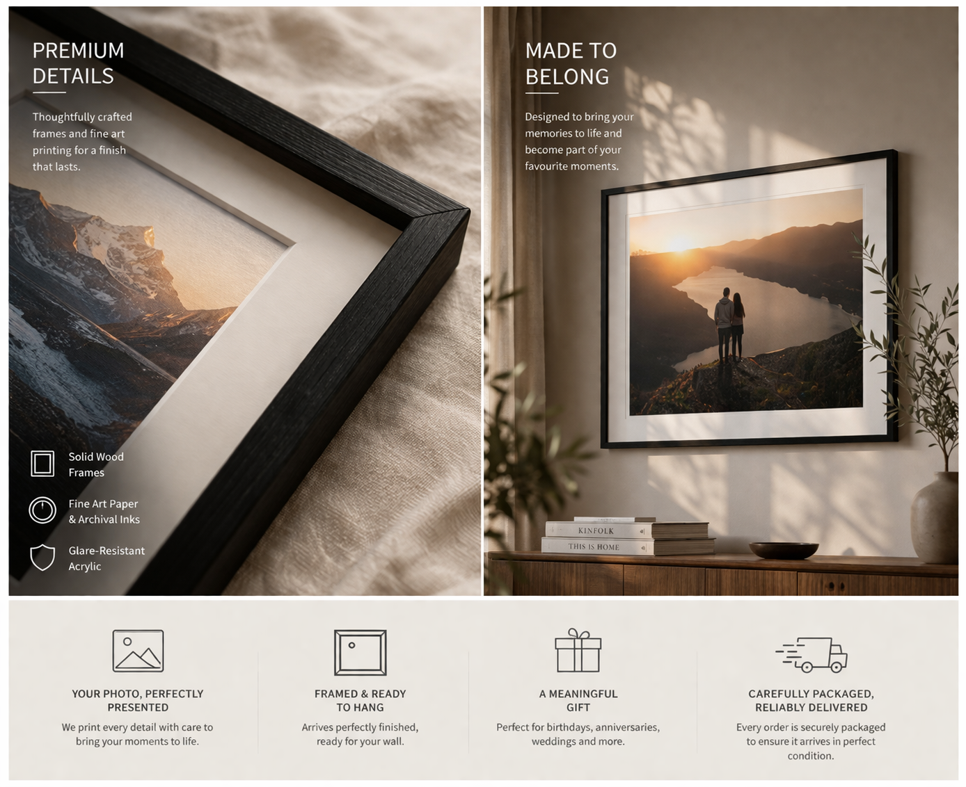 Custom Framed Print – Turn Your Photo into Wall Art